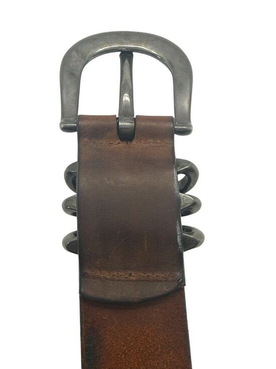 Sundance Women\'s Belt Brown Leather Chunky Buckle Boho Southwestern USA Size 30 main image 10